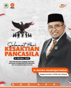 Rendra Masdrajad Safaat Tekankan Persatuan pada Momen Hari Kesaktian Pancasila