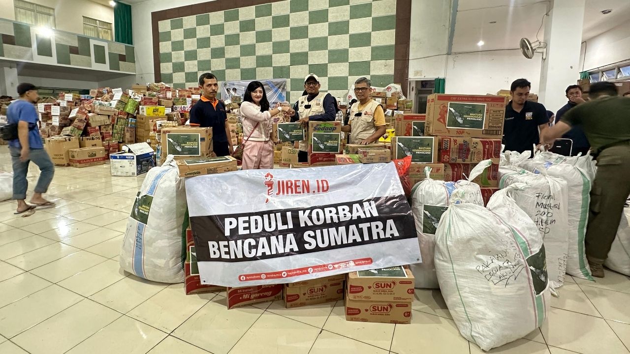 Jiren ID Gelar Galang Donasi Peduli Korban Bencana Sumatra